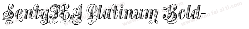 SentyTEA Platinum Bold字体转换